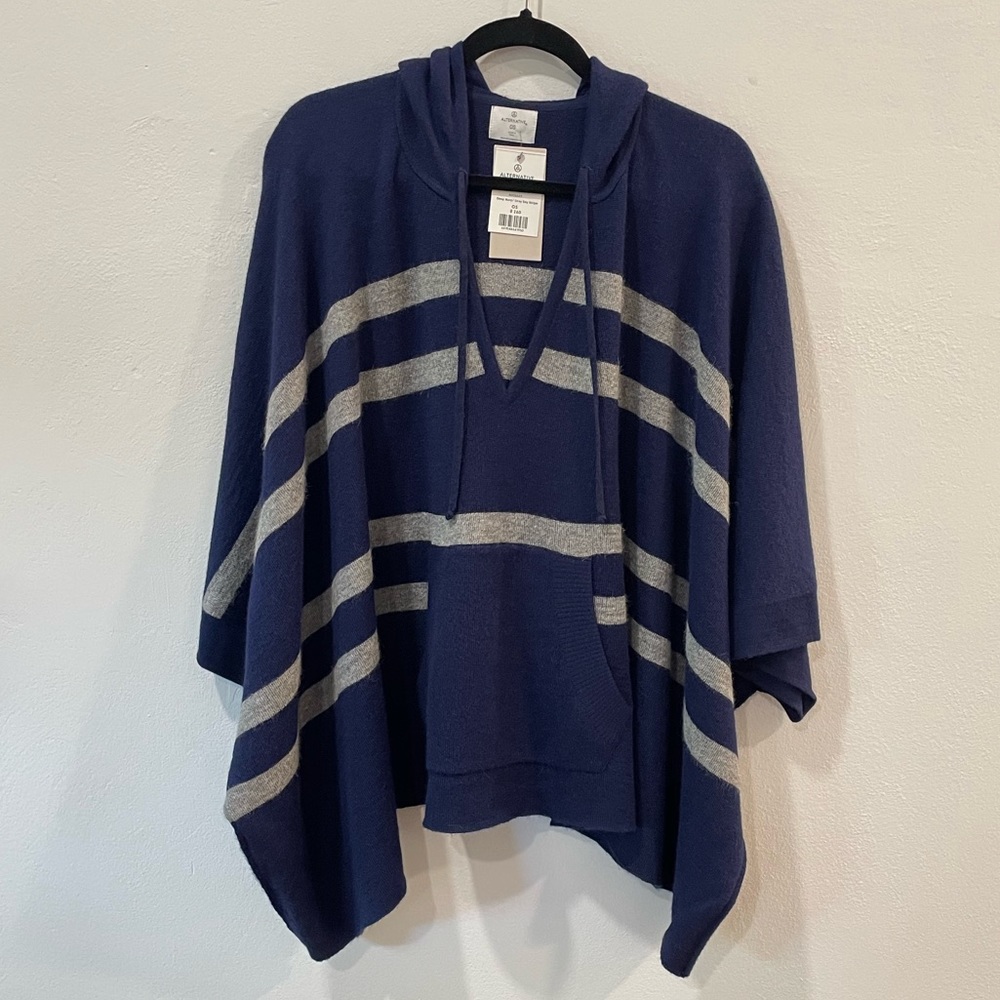 Alternative |Womens 100% Baby Alpaca Wool Poncho | Made in Peru | NWT $260 Value